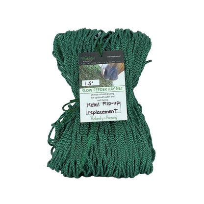 Metal Flip-Up Hay Net Feeder — Wall-Mount Slow Feeder