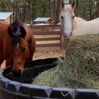 Slow Feed Hay Net Topper — Round Bale Feeder Topper