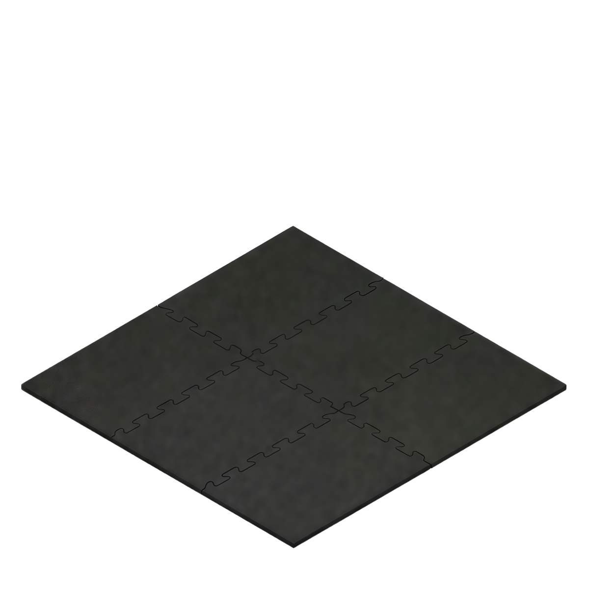 Ameba interlocking rubber stall mat kit, pre-cut pieces locked together