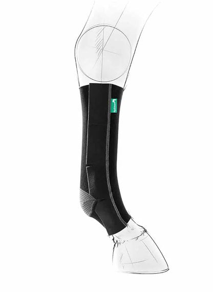 EquiCrown® ACTIVE Compression Wraps — Grey/Black