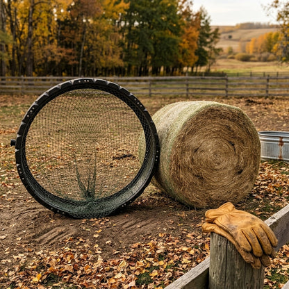 Adjustable Poly Hay Ring Feeder — 5, 6 & 7 Ft