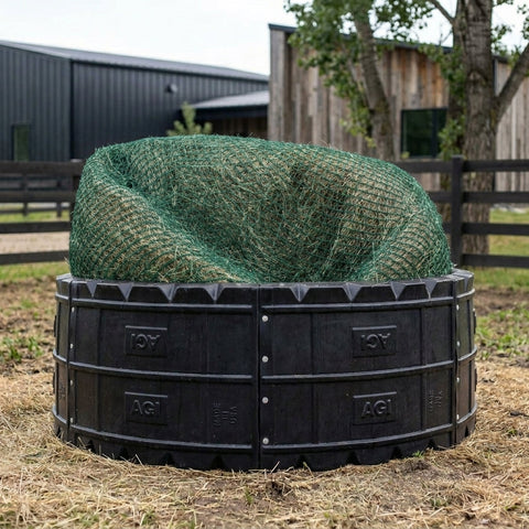 Adjustable Poly Hay Ring Feeder — 5, 6 & 7 Ft