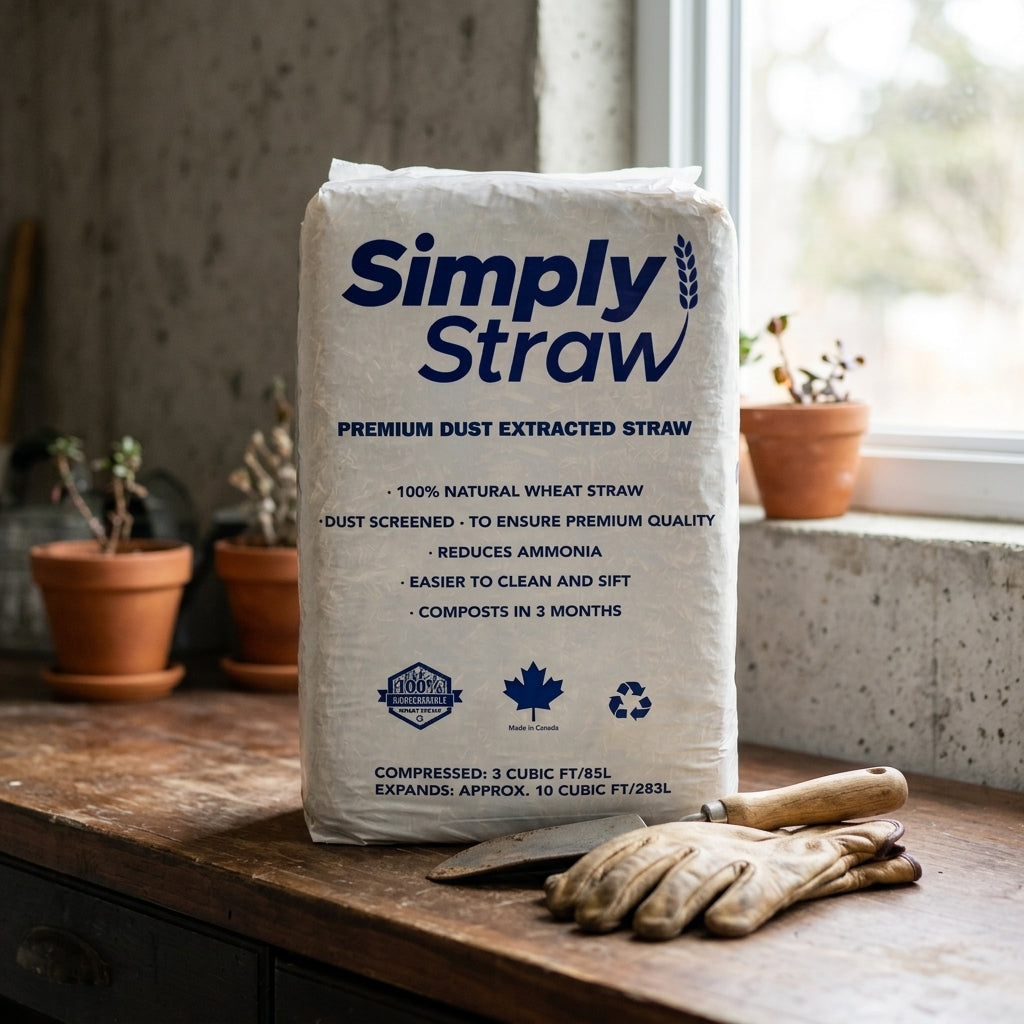 Simply Straw Bedding — 2.8 Cu Ft Bale
