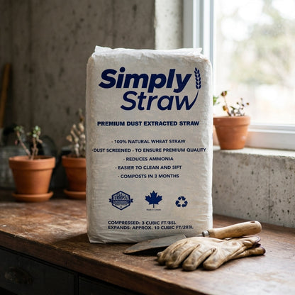 Simply Straw Bedding — 2.8 Cu Ft Bale