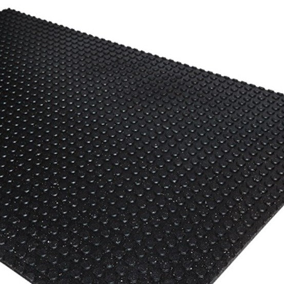 4 x 6 Black Stall Mats - Button / Flat Surface