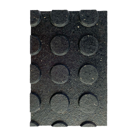 4 x 6 Black Stall Mats - Button / Flat Surface